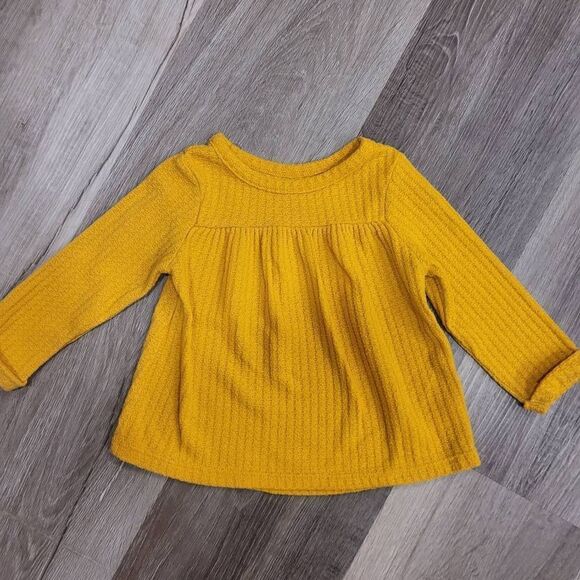 Cat & Jack Mustard Sweater top - Picture 1 of 2
